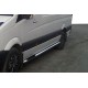 Бічні труби (2 шт., нерж.) d70, Коротка база для Mercedes Sprinter W906 2006-2018 рр