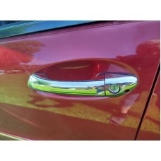 Накладки на ручки (4 шт, нерж) Carmos - Турецкая сталь для Mercedes E-сlass W211 2002-2009 гг