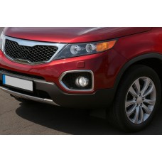Окантовка противотуманных фар 2010-2013 (2 шт., нержавейка) для Kia Sorento II XM