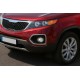Окантовка противотуманных фар 2010-2013 (2 шт., нержавейка) для Kia Sorento II XM