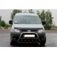 Кенгурятник WT003 (нерж) 50мм, без напису для Volkswagen Caddy 2004-2010 рр