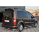 Бічні труби BB001 (2 шт., нерж) d60, Стандартна база для Volkswagen Caddy 2004-2010 рр