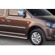 Бічні труби BB001 (2 шт., нерж) d60, Maxi база для Volkswagen Caddy 2004-2010 рр