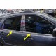 Окантовка стекол (6 шт, нерж.) OmsaLine - Італійська нержавійка для Kia Sportage 2004-2010 рр