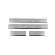 Накладки на пороги OmsaLine (4 шт., нерж.) для Kia Venga