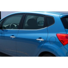 Окантовка вікон (4 шт., нерж.) для Kia Venga