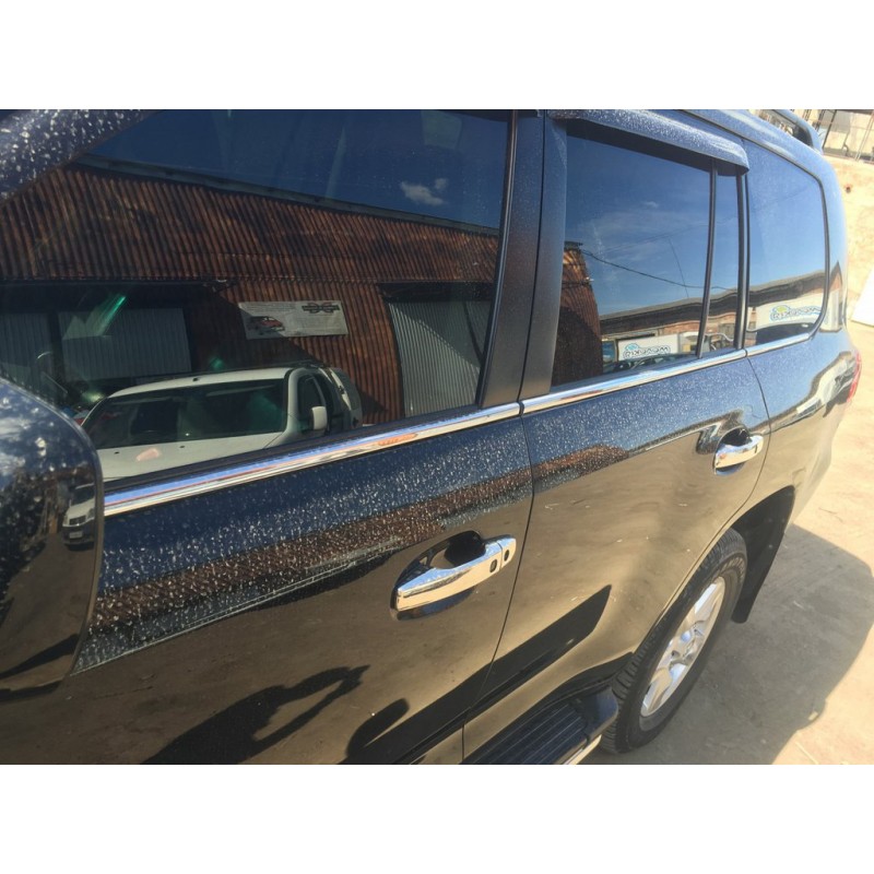 Хромированные Накладки на Ручки (4 шт., Нержавейка) для Lexus LX570/450d 2008-2022 гг Хромированные Накладки на Ручки (4 шт., Нержавейка) для Lexus LX570/450d 2008-2022 гг