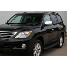 Хромированные Накладки на Зеркала (2008-2012, 2 шт., Нержавейка) для Lexus LX570/450d