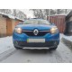Зимова нижня накладка на решітку (2013-2015) Глянцева для Renault Logan II рр