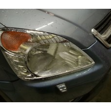 Накладки на фари (2 шт., пласт) 2001-2003 для Honda CRV рр