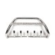 Кенгурятник WT003 (нерж) 60мм, з написом для Volkswagen T5 Transporter 2003-2010 рр