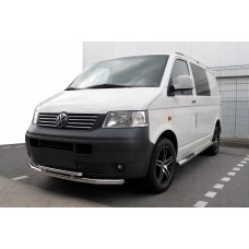 Передняя защита ST014 (нержавейка) 60 x 42мм для Volkswagen T5 Transporter 2003-2010 гг