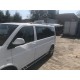 Черные рейлинги Длинная база, Пластиковые ножки для Volkswagen T5 Multivan 2003-2010 гг
