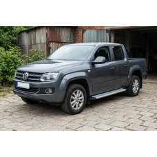 Боковые Подножки Maya V2 (2 шт., Алюминий) для Volkswagen Amarok 2010-2022 гг