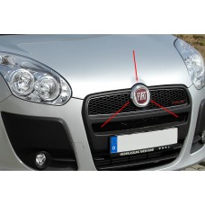 Хром підставка під передню емблему (нерж) для Fiat Doblo II 2010-2022 рр