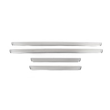 Накладки на внутрішні пороги Carmos (4 шт, нерж) для Volkswagen Passat B8 2015-2023 рр