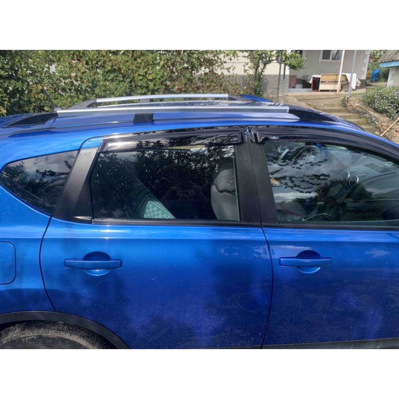 Рейлінги ХРОМ Пластикові ніжки для Nissan Qashqai 2007-2010 рр Рейлінги ХРОМ Пластикові ніжки для Nissan Qashqai 2007-2010 рр