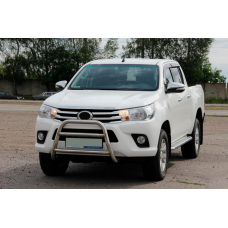 Передняя защита WT023 (нержавейка) для Toyota Hilux 2015- гг