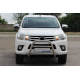 Передній захист WT023 (нерж) для Toyota Hilux 2015- рр