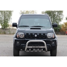 Кенгурятник QT006 (нерж) для Suzuki Jimny 1998-2018 рр