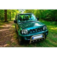 Кенгурятник QT006 (нержавейка) для Suzuki Jimny 1998-2018 гг