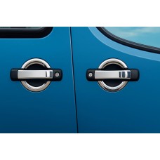 Накладки на ручки (4 шт, нерж) Carmos - Турецька сталь для Fiat Doblo I 2001-2005 рр