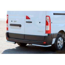 Задні куточки AK003 (2 шт., нерж) для Opel Movano 2010-2021 рр