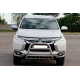 Передняя защита WT008 (нержавейка) для Mitsubishi Pajero Sport 2015- гг