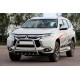 Кенгурятник WT008 (нерж) для Mitsubishi Pajero Sport 2015- рр