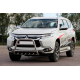 Передняя защита WT008 (нержавейка) для Mitsubishi Pajero Sport 2015- гг