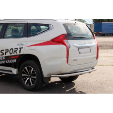 Задняя Защита AK005 (Нержавейка) для Mitsubishi Pajero Sport 2015- гг