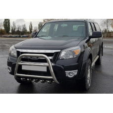 Кенгурятник QT008 (нерж) для Ford Ranger 2007-2011 рр