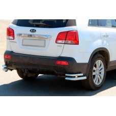 Задние двойные уголки AK003-Двойной (нержавейка) для Kia Sorento II XM 2009-2014 гг