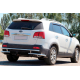Задняя дуга AK003-2 (нержавейка) для Kia Sorento II XM 2009-2014 гг
