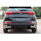 Задній захист куточки подвійні AK003-подвійний (нерж) для Kia Sportage 2015-2021 рр