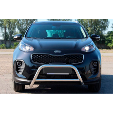 Кенгурятник WT006 (нерж) для Kia Sportage 2015-2021 рр