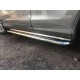 Бокові пороги KB001 (нерж) 60 мм для Honda CRV 2012-2016 рр