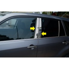 Молдинг дверных стоек (8 шт, нерж) для Suzuki Grand Vitara 2005-2017 гг