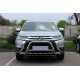 Кенгурятник WT003 (нерж.) для Mitsubishi Outlander 2012-2021 рр