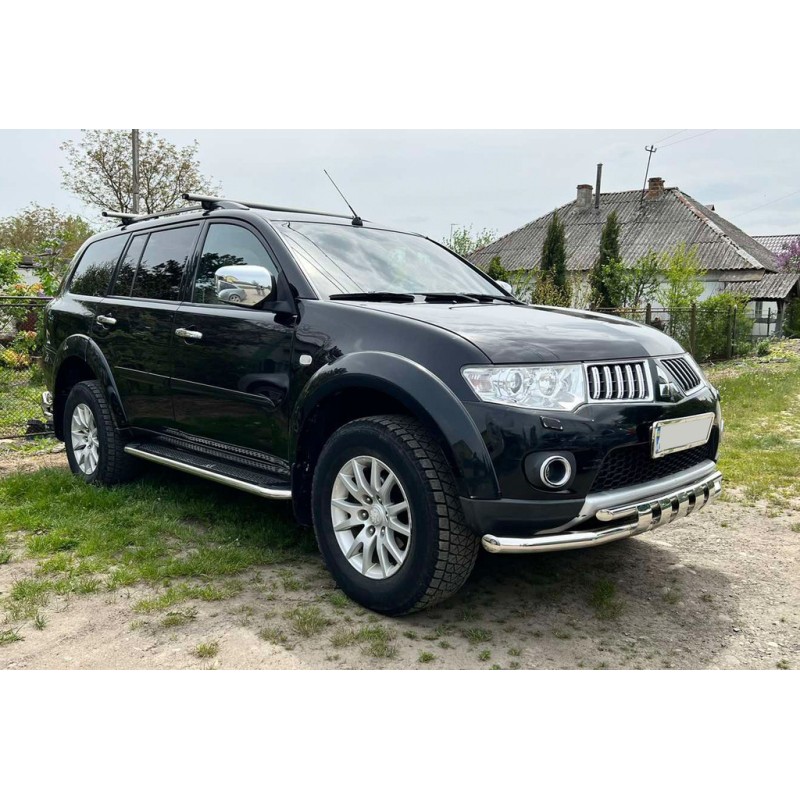 Передняя защита ST015 (нерж.) для Mitsubishi Pajero Sport 2008-2015 гг