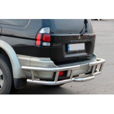 Задняя Защита AK-Special (Нержавейка) для Mitsubishi Pajero Sport 1996-2007 гг