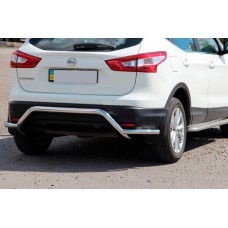 Задняя дуга AK007-Plus (нержавейка) для Nissan Qashqai 2014-2021 гг