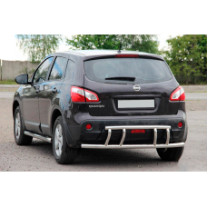 Задняя дуга AK011 (нержавейка) для Nissan Qashqai 2007-2010 гг