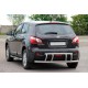 Задняя дуга AK011 (нержавейка) для Nissan Qashqai 2007-2010 гг