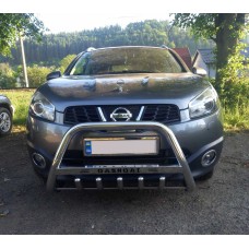 Кенгурятник WT003 (нерж.) 51 мм для Nissan Qashqai 2007-2010 рр