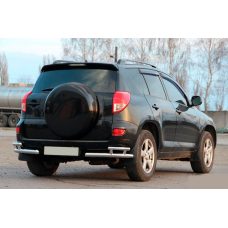 Задні куточки AK003-double (2 шт., нерж) для Toyota Rav 4 2006-2013 рр