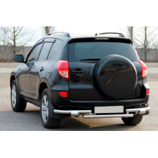 Задняя защита AK005-2 (2 шт., нержавейка) для Toyota Rav 4 2006-2013 гг
