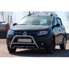 Передняя дуга WT003 (нерж. сталь) 51 мм для Dacia Sandero 2013-2020 гг