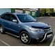 Бокові пороги Premium (2 шт., нерж.) 60 мм для Hyundai Santa Fe 2 2006-2012 рр
