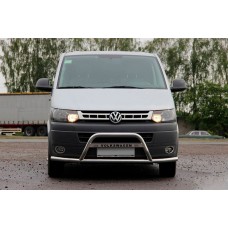 Кенгурятник WT007ST (нержавейка) для Volkswagen T5 2010-2015 гг